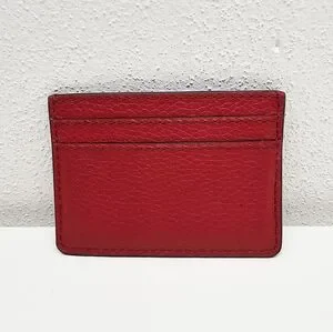 Marc Jacobs | Bags | Marc Jacobs Fire Red Leather Card  NWT Marc Jacobs Fire Red Card Case Holder main image 1